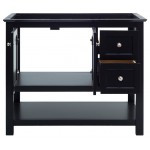 Fresca Manchester 42" Black Traditional Bathroom Cabinet