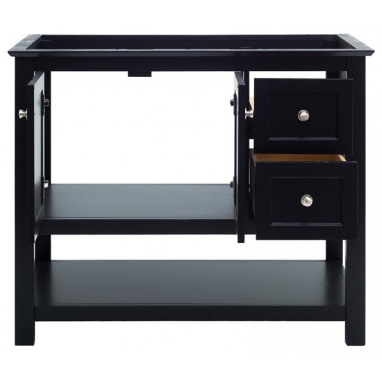Fresca Manchester 42" Black Traditional Bathroom Cabinet