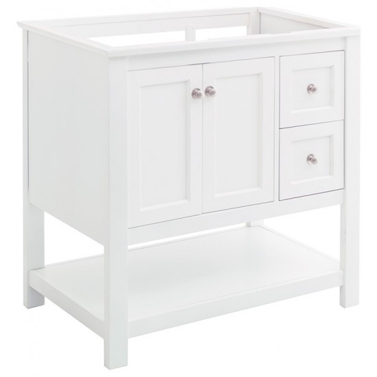 Fresca Manchester 36" White Traditional Bathroom Cabinet