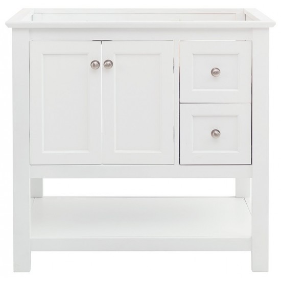 Fresca Manchester 36" White Traditional Bathroom Cabinet