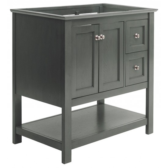 Fresca Manchester Regal 36" Gray Wood Veneer Traditional Bathroom Cabinet