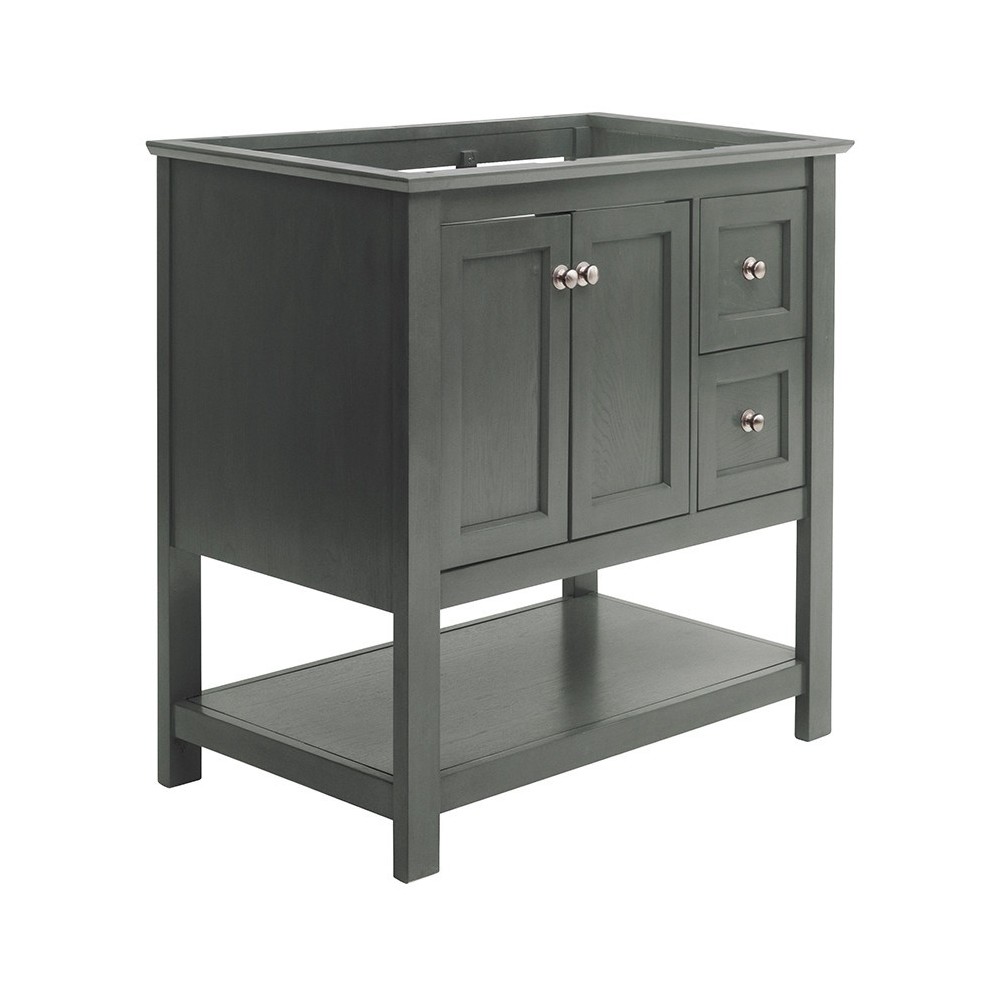 Fresca Manchester Regal 36" Gray Wood Veneer Traditional Bathroom Cabinet Fresca Manchester Regal 36" Gray Wood Veneer Traditional Bathroom Cabinet