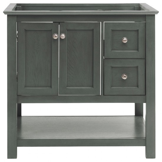 Fresca Manchester Regal 36" Gray Wood Veneer Traditional Bathroom Cabinet