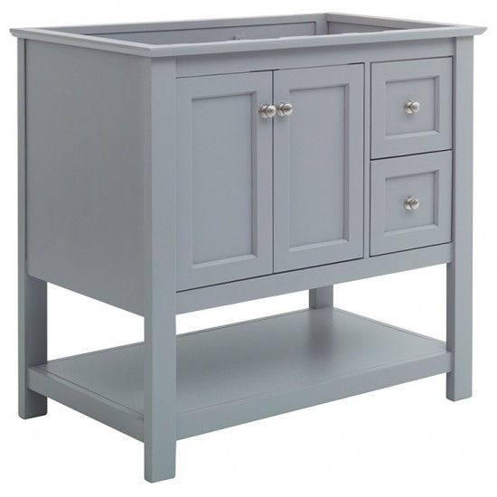 Fresca Manchester 36" Gray Traditional Bathroom Cabinet