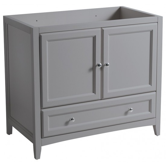 Fresca Oxford 36" Gray Traditional Bathroom Cabinet