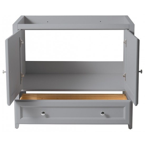 Fresca Oxford 36" Gray Traditional Bathroom Cabinet