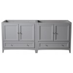 Fresca Oxford 71" Gray Traditional Double Sink Bathroom Cabinets, FCB20-3636GR