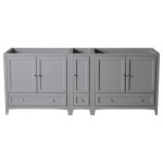 Fresca Oxford 83" Gray Traditional Double Sink Bathroom Cabinets