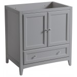 Fresca Oxford 30" Gray Traditional Bathroom Cabinet