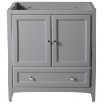 Fresca Oxford 30" Gray Traditional Bathroom Cabinet