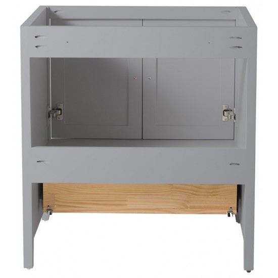 Fresca Oxford 30" Gray Traditional Bathroom Cabinet