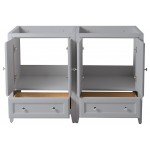 Fresca Oxford 48" Gray Traditional Double Sink Bathroom Cabinets