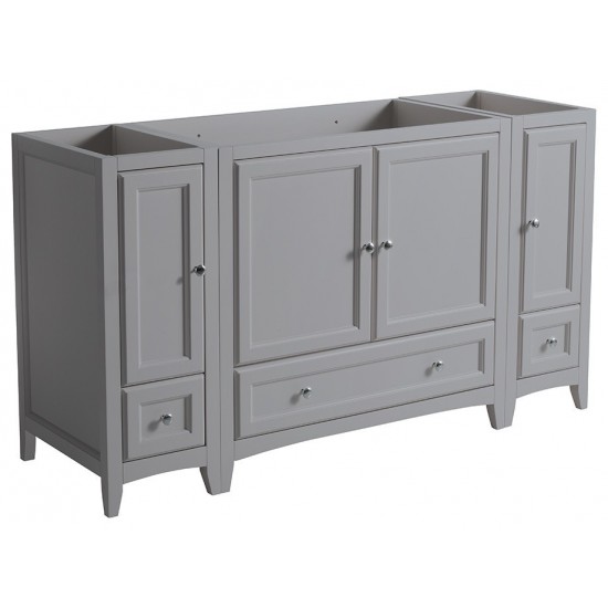 Fresca Oxford 60" Gray Traditional Bathroom Cabinets