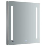 Tiempo 30" Wide x 36" Tall Bathroom Medicine Cabinet w/ LED Lighting & Defogger