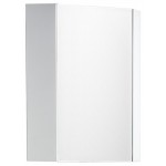 Fresca Coda 14" White Corner Medicine Cabinet w/ Mirror Door