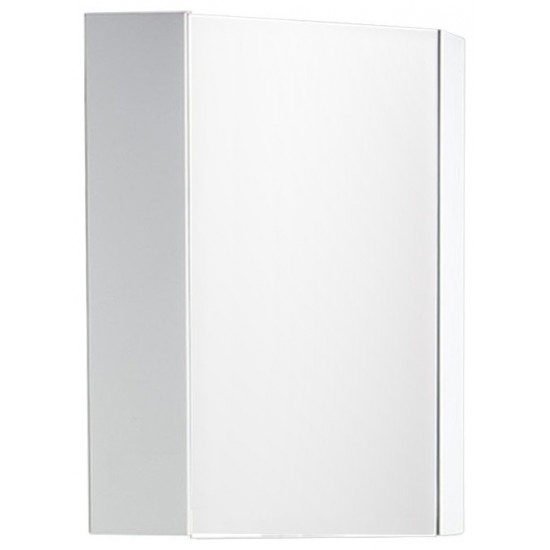 Fresca Coda 14" White Corner Medicine Cabinet w/ Mirror Door