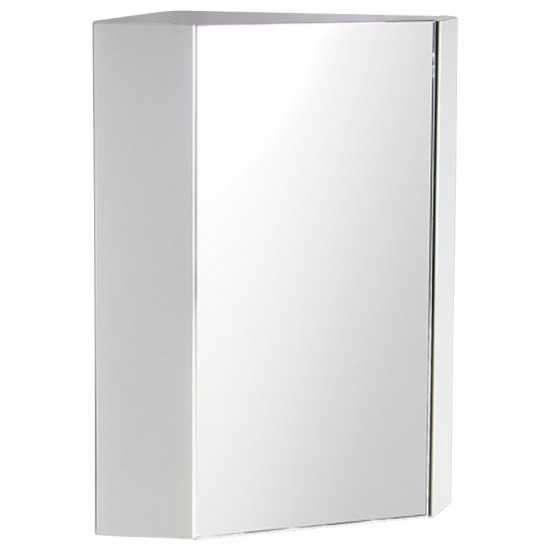 Fresca Coda 18" White Corner Medicine Cabinet w/ Mirror Door