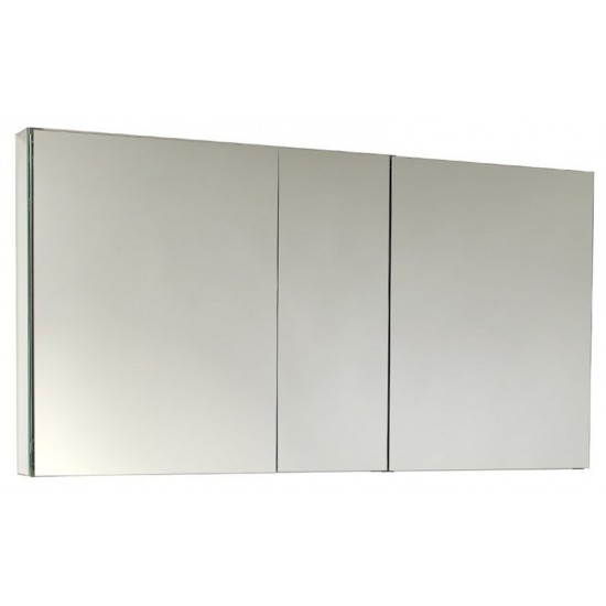 Fresca 50" Wide x 26" Tall Bathroom Medicine Cabinet w/ Mirrors