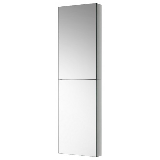 Fresca 15" Wide x 52" Tall Bathroom Medicine Cabinet w/ Mirrors