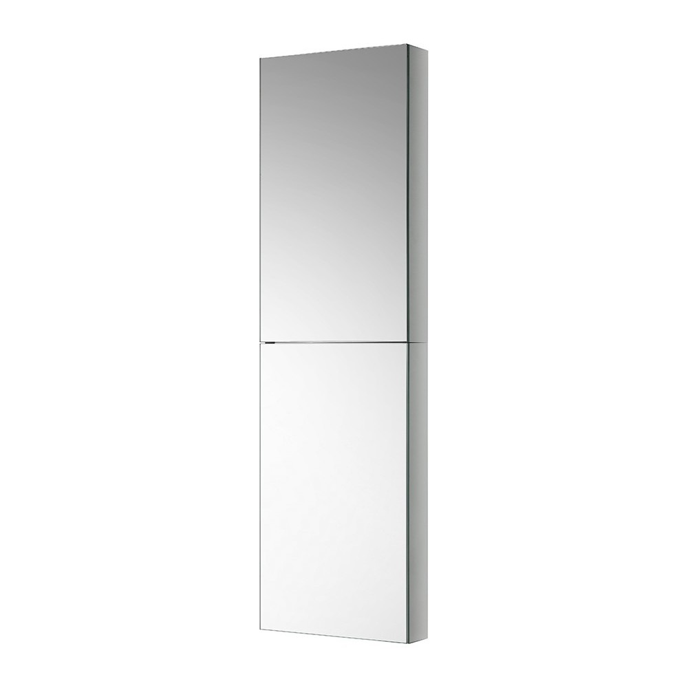 Fresca 15" Wide x 52" Tall Bathroom Medicine Cabinet w/ Mirrors