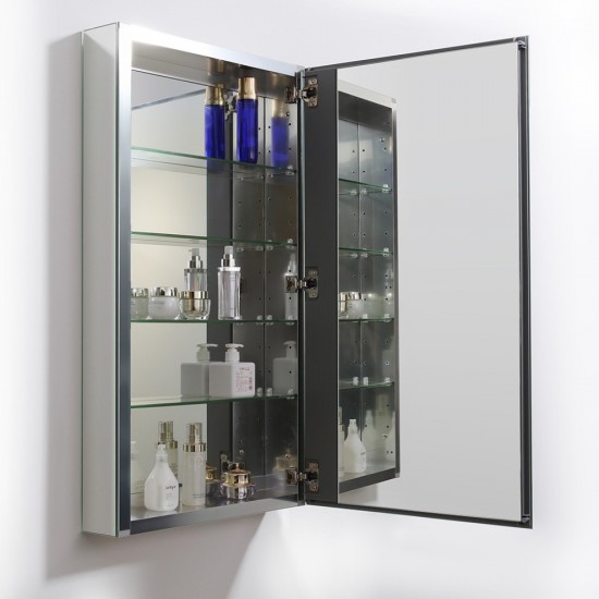 Fresca 20" Wide x 36" Tall Bathroom Medicine Cabinet w/ Mirrors