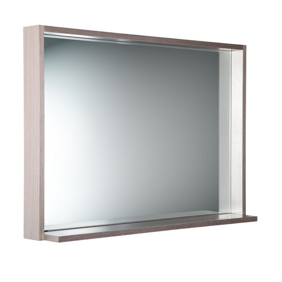 Fresca Allier 40" Gray Oak Mirror with Shelf