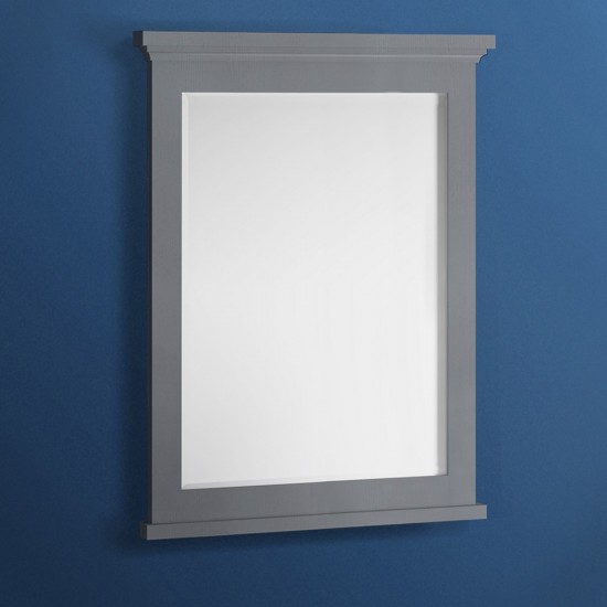 Fresca Windsor 30" Gray Textured Bathroom Mirror