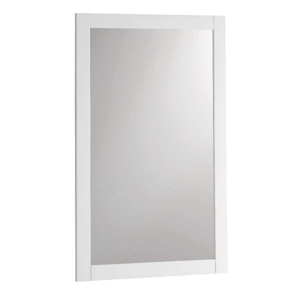 Fresca Manchester 20" White Traditional Bathroom Mirror