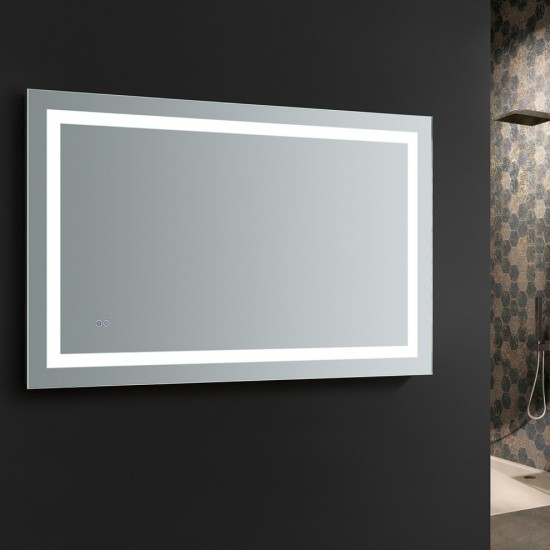 Fresca Santo 48" Wide x 30" Tall Bathroom Mirror w/ LED Lighting and Defogger