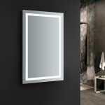 Fresca Santo 48" Wide x 30" Tall Bathroom Mirror w/ LED Lighting and Defogger