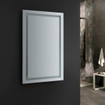 Fresca Santo 48" Wide x 30" Tall Bathroom Mirror w/ LED Lighting and Defogger