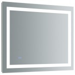 Fresca Santo 36" Wide x 30" Tall Bathroom Mirror w/ LED Lighting and Defogger