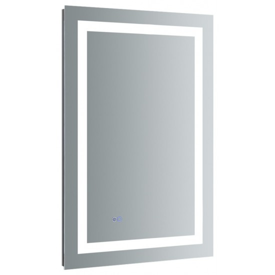 Fresca Santo 24" Wide x 36" Tall Bathroom Mirror w/ LED Lighting and Defogger