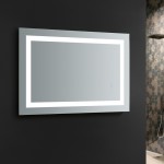 Fresca Santo 24" Wide x 36" Tall Bathroom Mirror w/ LED Lighting and Defogger