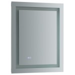 Fresca Santo 24" Wide x 30" Tall Bathroom Mirror w/ LED Lighting and Defogger