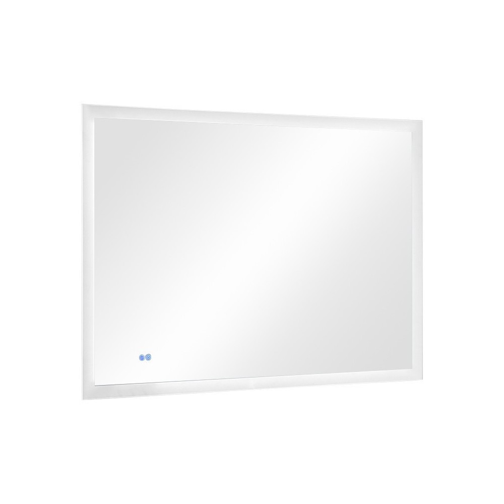 Angelo 48 Wide x 36 Tall Bathroom Mirror w/ Halo Style LED Lighting and Defogger