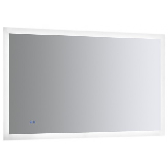 Angelo 48 Wide x 30 Tall Bathroom Mirror w/ Halo Style LED Lighting and Defogger