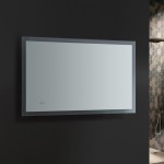 Angelo 48 Wide x 30 Tall Bathroom Mirror w/ Halo Style LED Lighting and Defogger