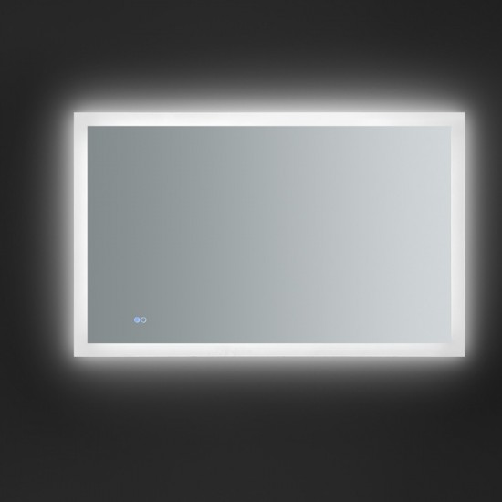 Angelo 48 Wide x 30 Tall Bathroom Mirror w/ Halo Style LED Lighting and Defogger