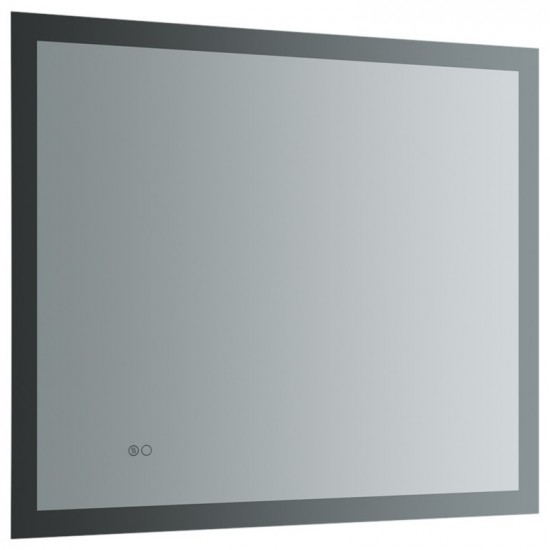 Angelo 36 Wide x 30 Tall Bathroom Mirror w/ Halo Style LED Lighting and Defogger