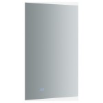 Angelo 24 Wide x 36 Tall Bathroom Mirror w/ Halo Style LED Lighting and Defogger