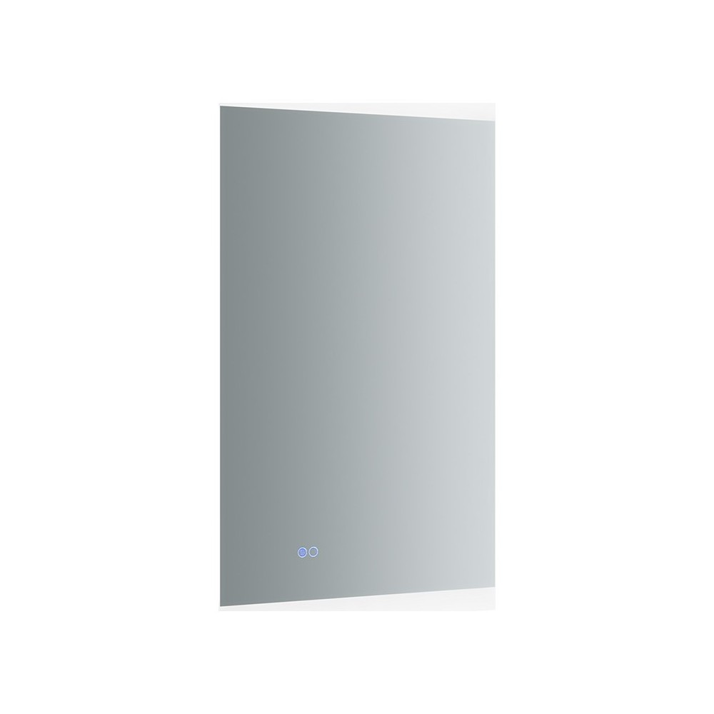 Angelo 24 Wide x 36 Tall Bathroom Mirror w/ Halo Style LED Lighting and Defogger