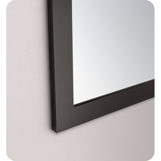 Fresca 24"X30" Reversible Mount Mirror in Espresso