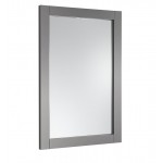 Fresca 24"X30" Reversible Mount Mirror in Gray