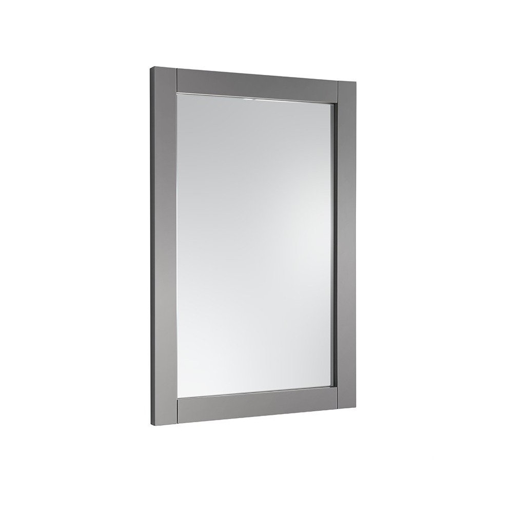 Fresca 24"X30" Reversible Mount Mirror in Gray