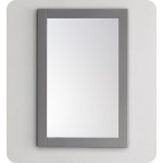 Fresca 24"X30" Reversible Mount Mirror in Gray