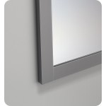 Fresca 24"X30" Reversible Mount Mirror in Gray