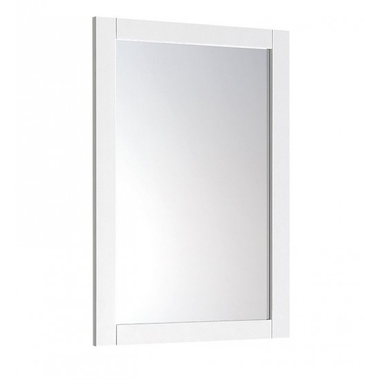 Fresca 24"X30" Reversible Mount Mirror in White