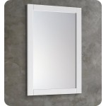 Fresca 24"X30" Reversible Mount Mirror in White