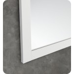 Fresca 24"X30" Reversible Mount Mirror in White